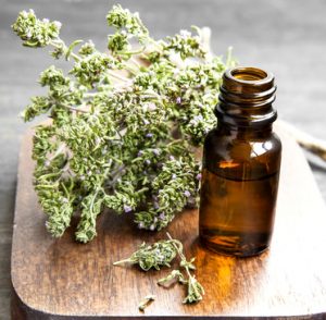 Natürlicher Brustwickel mit ähterischem Thymianöl